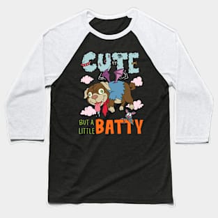 Cute but a little Batty - Halloween Gift Baseball T-Shirt